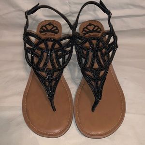 Fergalicious beaded wedges